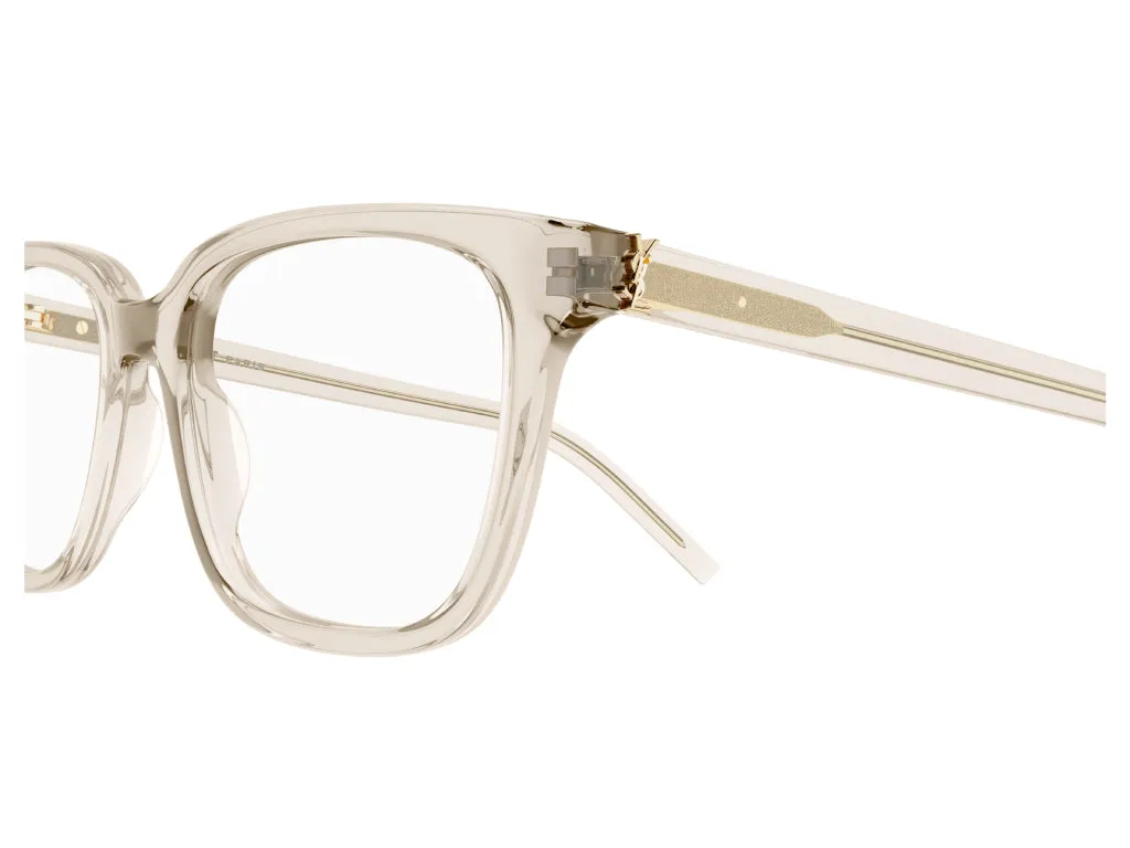 SAINT LAURENT SL M110/F 003 Montature da vista Acetato Nude Squadrata ["Antiriflesso"] - immagine 3