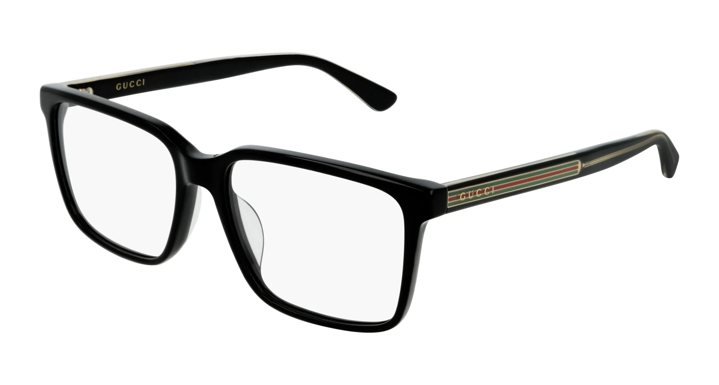 Gucci GG0385OA 001 Montature da vista Acetato Nero Squadrata - immagine 1