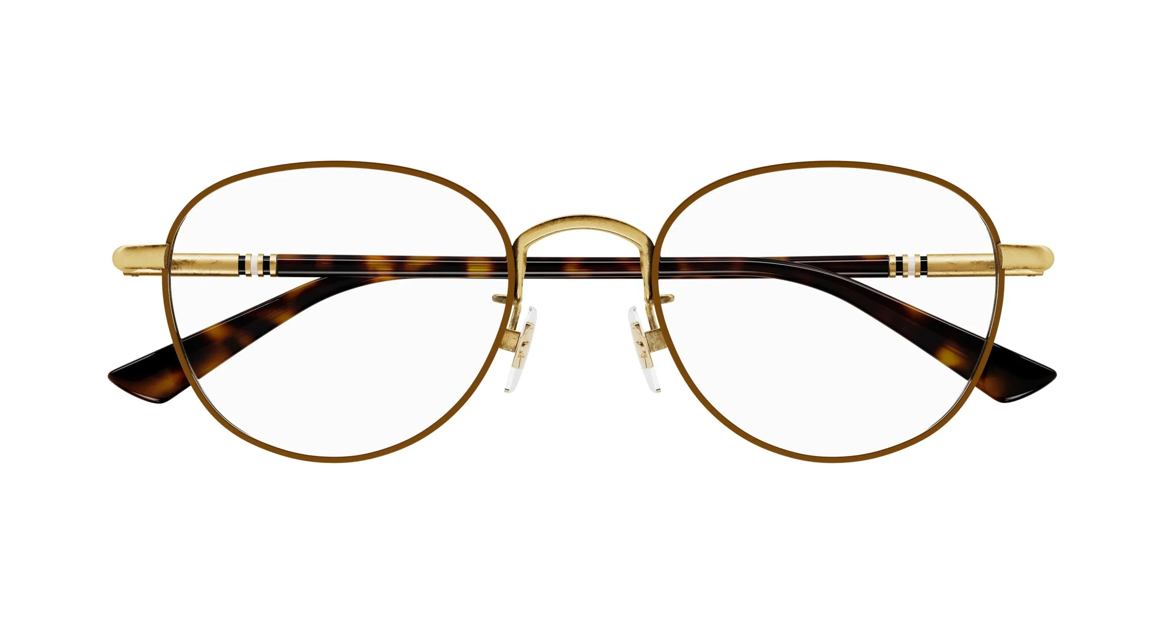 Gucci GG1128OJ 002 Montature da vista Titanio Marrone Rotonda - immagine 3