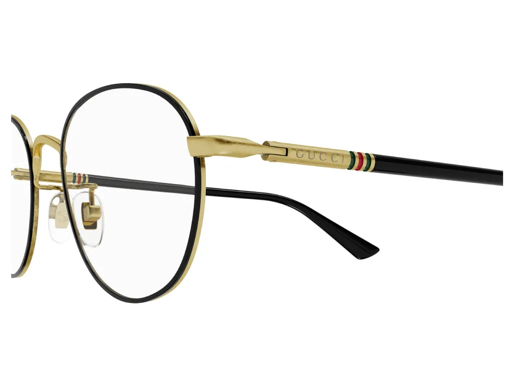 Gucci GG1128OJ 001 Montature da vista Titanio Nero Rotonda - immagine 4