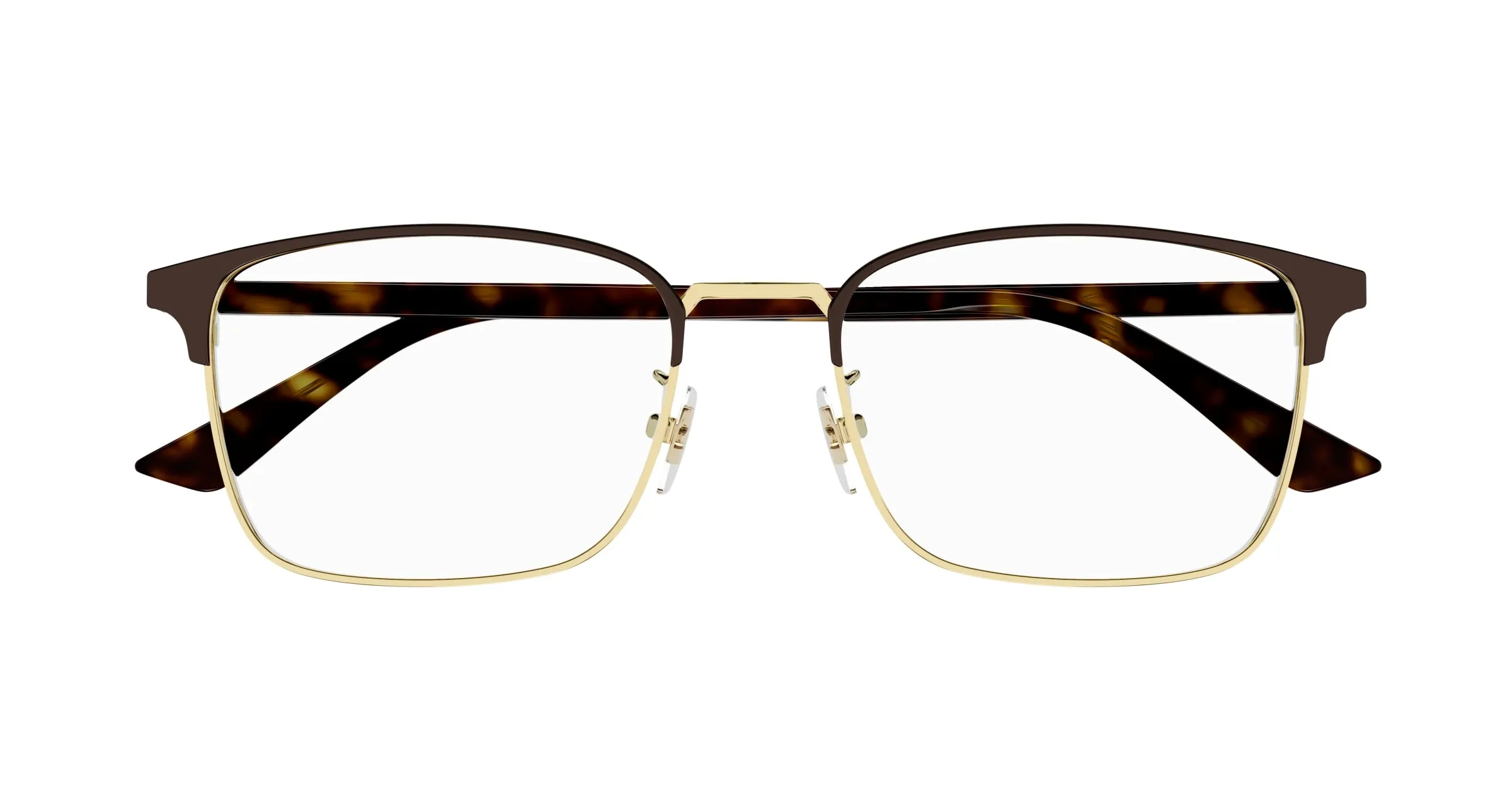 Gucci GG1124OA 002 Montature da vista Metallo Marrone Squadrata - immagine 3