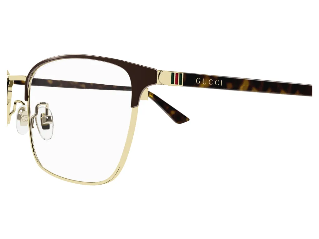 Gucci GG1124OA 002 Montature da vista Metallo Marrone Squadrata - immagine 4