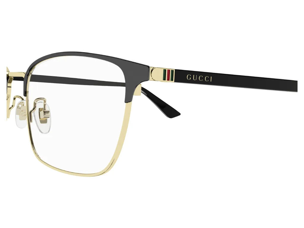 Gucci GG1124OA 001 Montature da vista Metallo Nero Squadrata - immagine 4