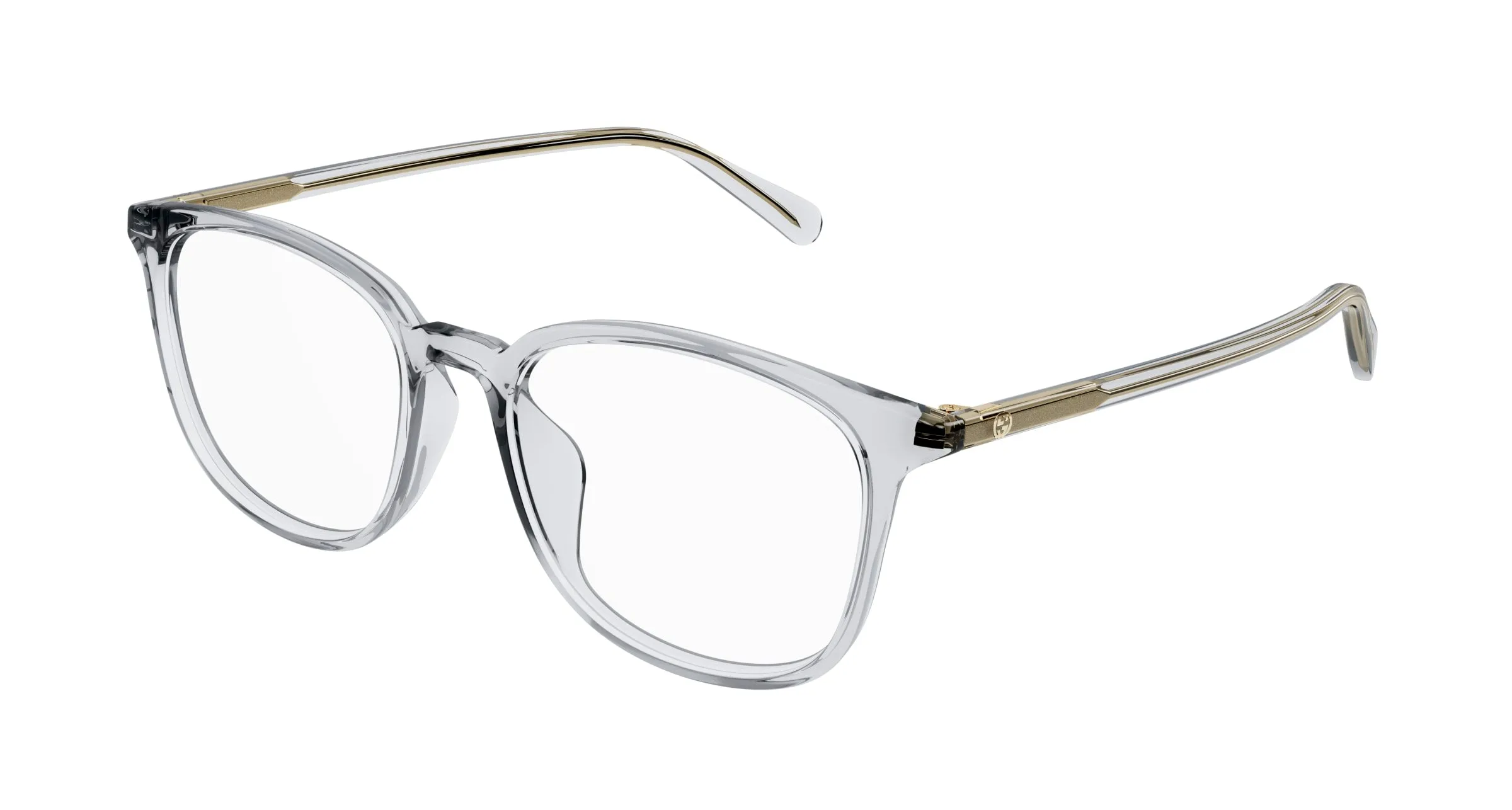 Gucci GG1230OA 003 Montature da vista Plastica Grigio Squadrata - immagine 1