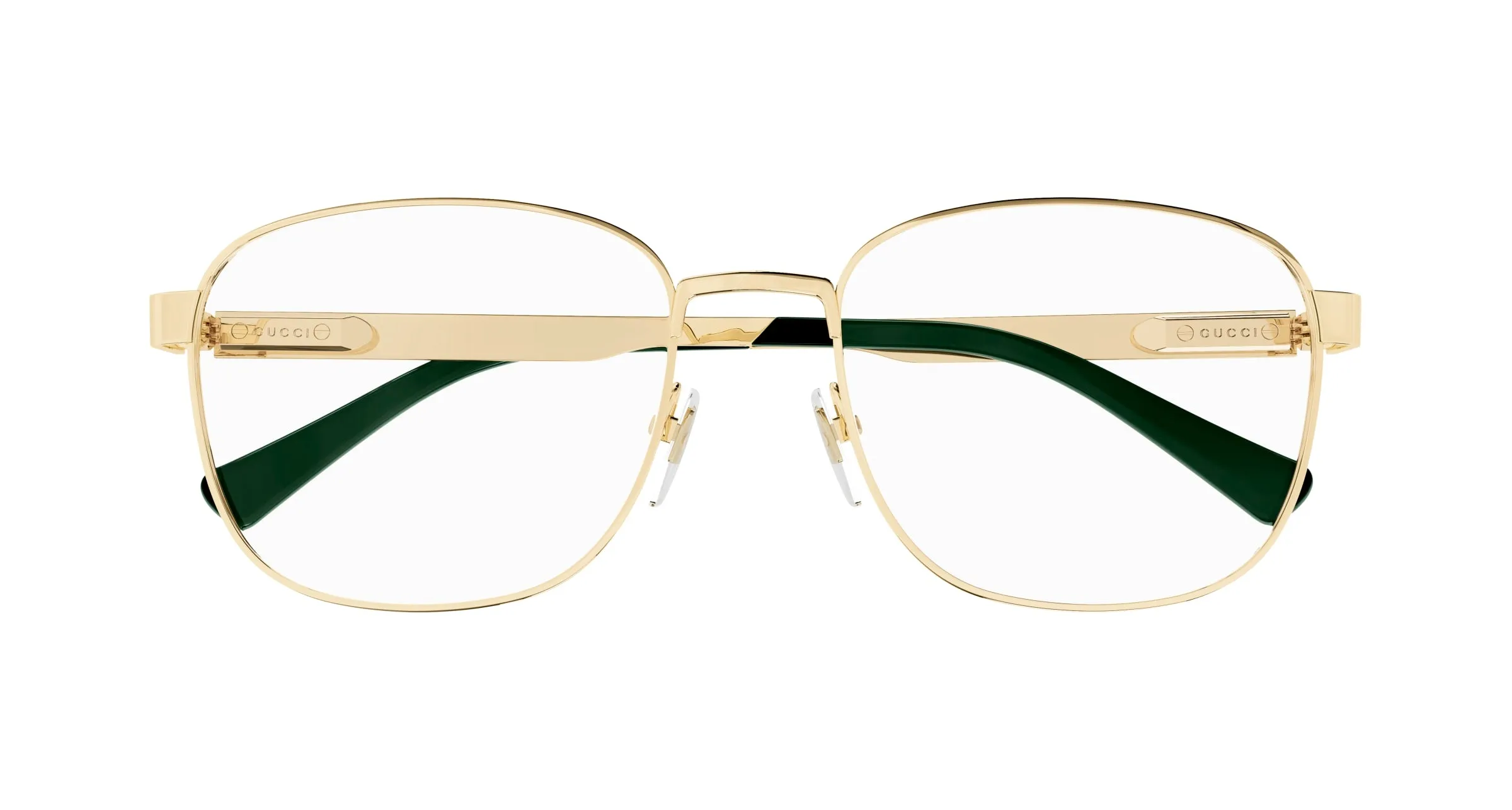 Gucci GG1225O 002 Montature da vista Metallo Oro Squadrata - immagine 3