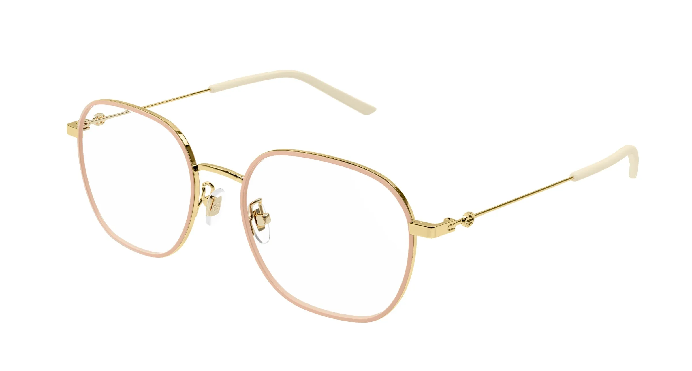 Gucci GG1198OA 002 Montature da vista Metallo Oro / Rosa Squadrata - immagine 1