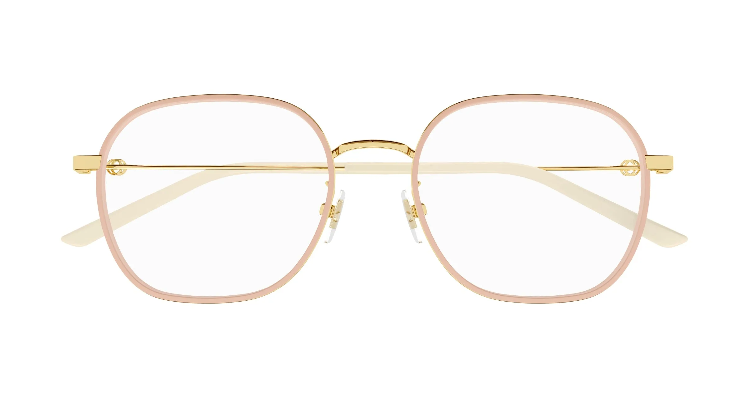 Gucci GG1198OA 002 Montature da vista Metallo Oro / Rosa Squadrata - immagine 3