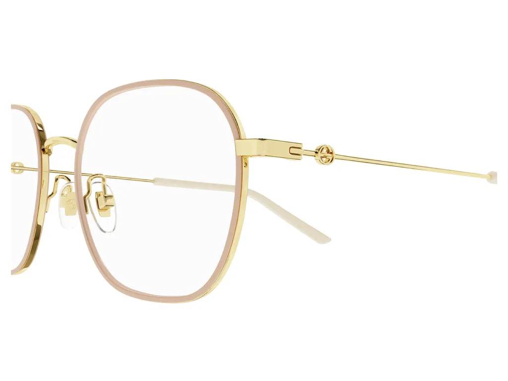 Gucci GG1198OA 002 Montature da vista Metallo Oro / Rosa Squadrata - immagine 4