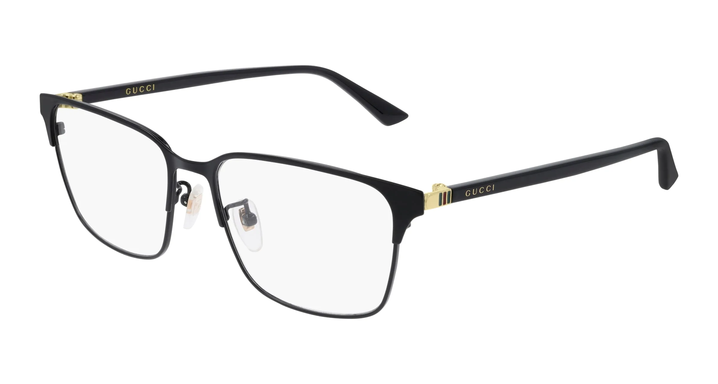 Gucci GG0756OA 001 Montature da vista Metallo Nero Squadrata - immagine 1
