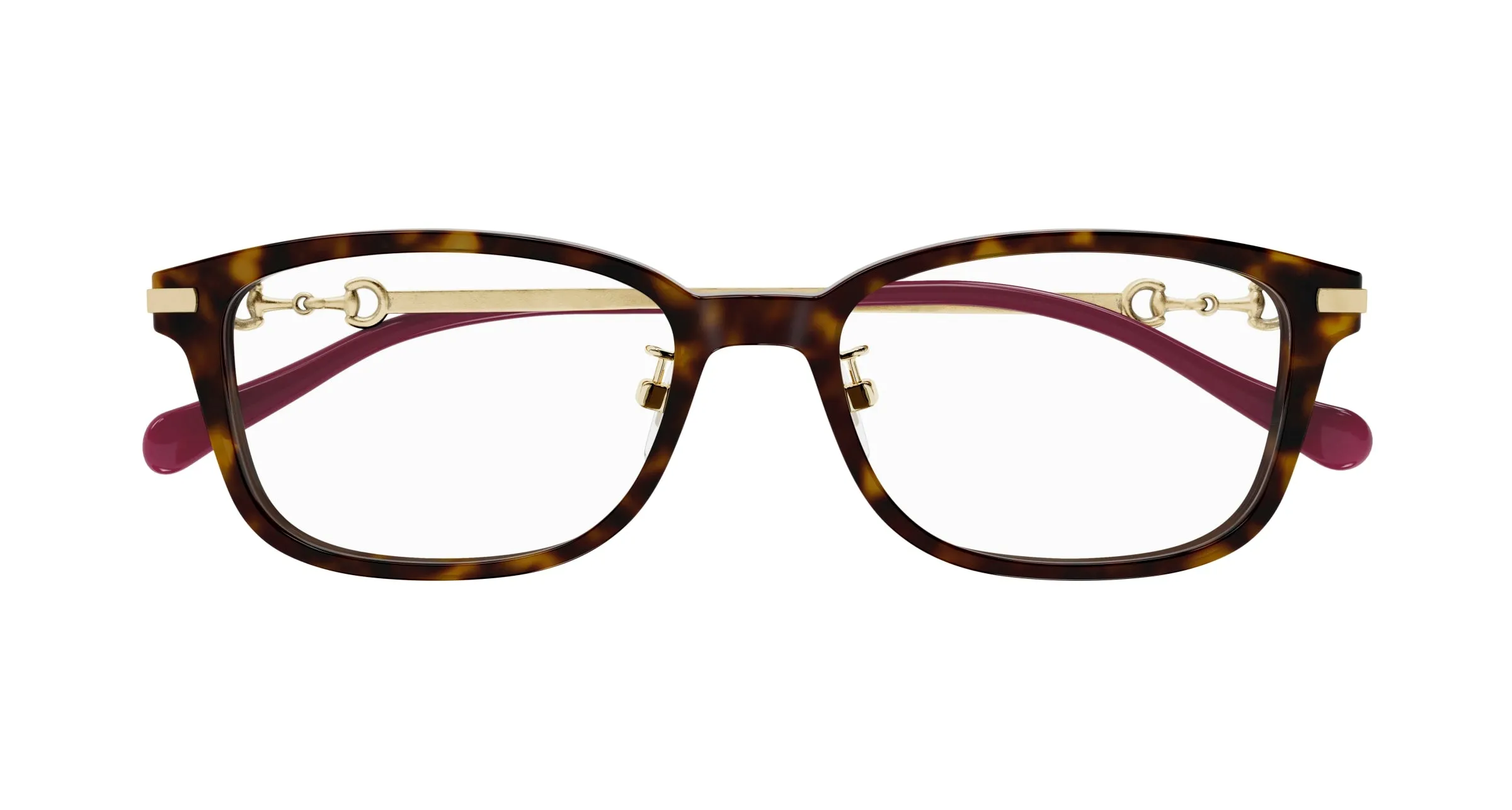 Gucci GG1129OJ 002 Montature da vista Acetato Havana Squadrata - immagine 3