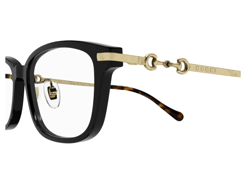 Gucci GG1129OJ 001 Montature da vista Acetato Nero Squadrata - immagine 4