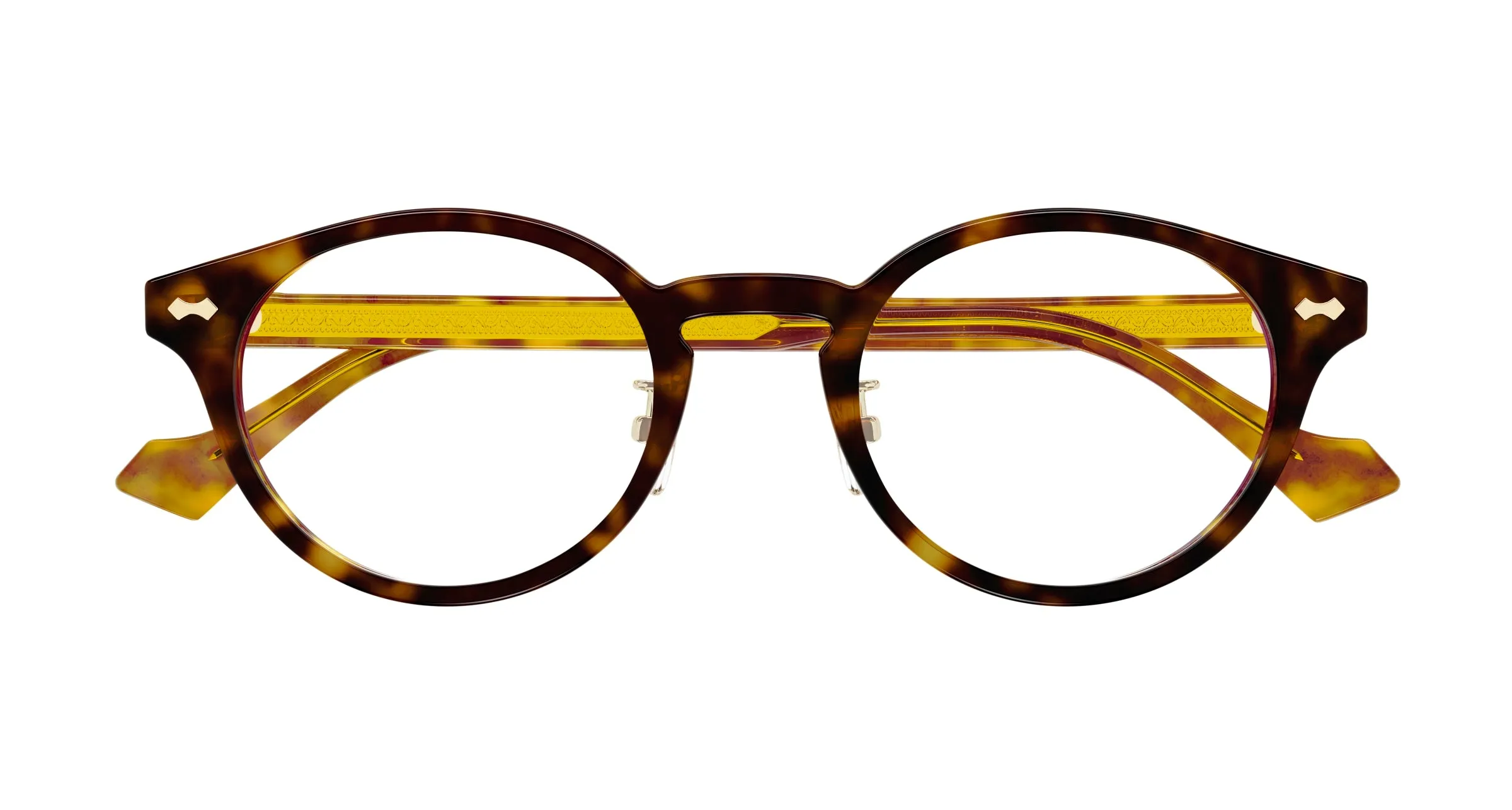 Gucci GG1127OJ 002 Montature da vista Plastica Havana Rotonda - immagine 3