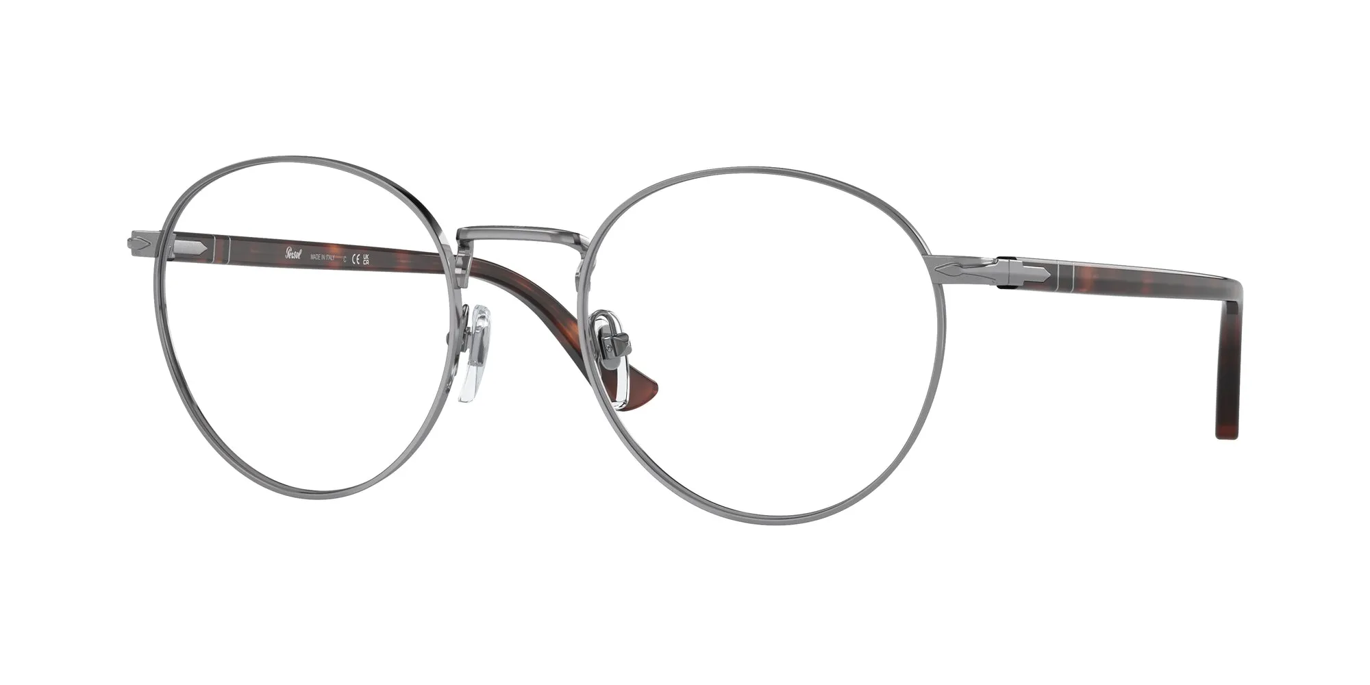 Persol PO1008V 513 Montature da vista Metallo Grigio Trasparente Pillow Normale - immagine 1