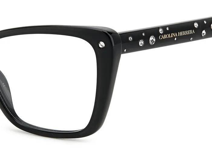 Carolina Herrera HER 0149 807 Montature da vista Acetato Nero Cat Eye - immagine 4