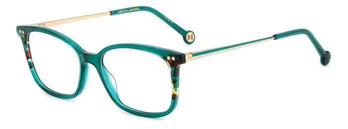 Carolina Herrera HER 0167 XGW Montature da vista Acetato Verde Squadrata - immagine 1
