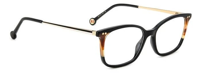 Carolina Herrera HER 0167 WR7 Montature da vista Acetato Nero / Havana Squadrata - immagine 2