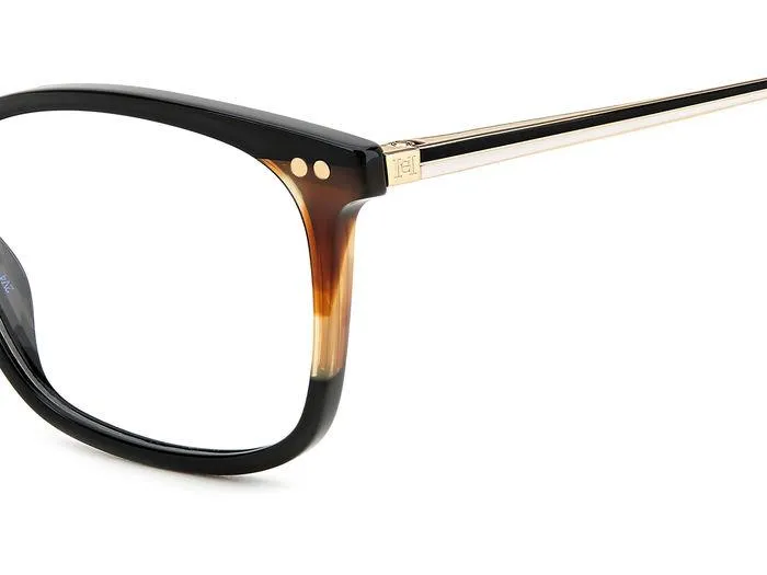 Carolina Herrera HER 0167 WR7 Montature da vista Acetato Nero / Havana Squadrata - immagine 3