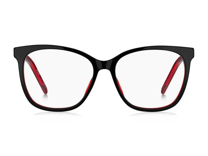 Hugo Boss HG 1251 OIT Montature da vista Acetato Nero/Rosso Cat Eye - immagine 3