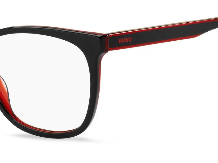 Hugo Boss HG 1251 OIT Montature da vista Acetato Nero/Rosso Cat Eye - immagine 4