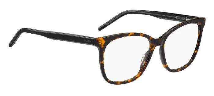 Hugo Boss HG 1251 O63 Montature da vista Acetato Havana/Rosso Cat Eye - immagine 2
