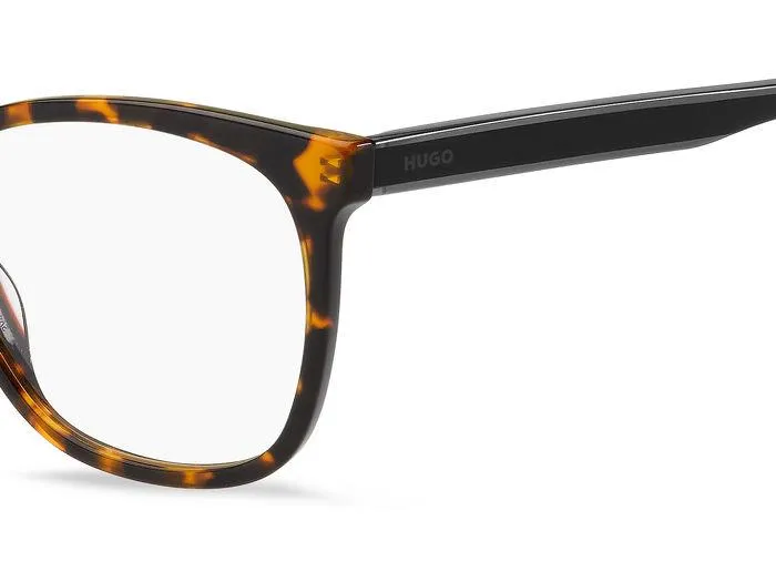 Hugo Boss HG 1251 O63 Montature da vista Acetato Havana/Rosso Cat Eye - immagine 4