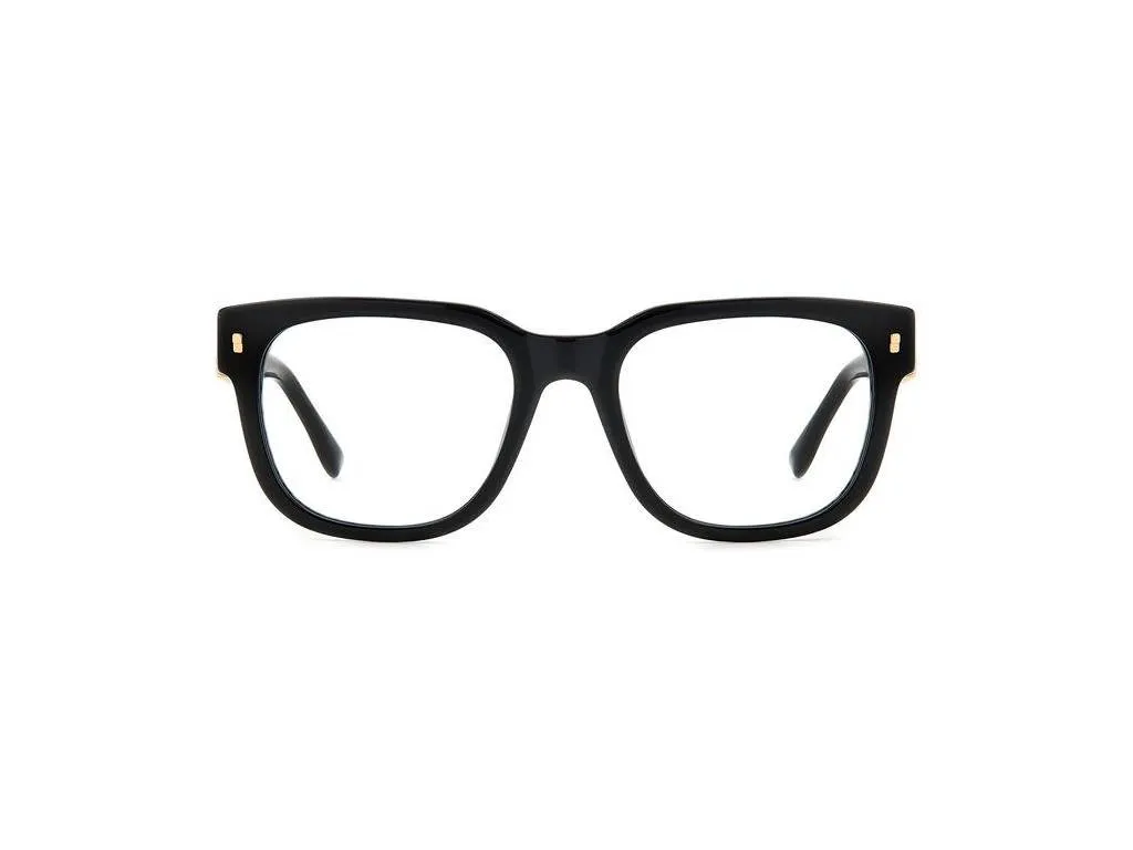 Dsquared2 D2 0074 807 Montature da vista Plastica Nero Squadrata - immagine 2