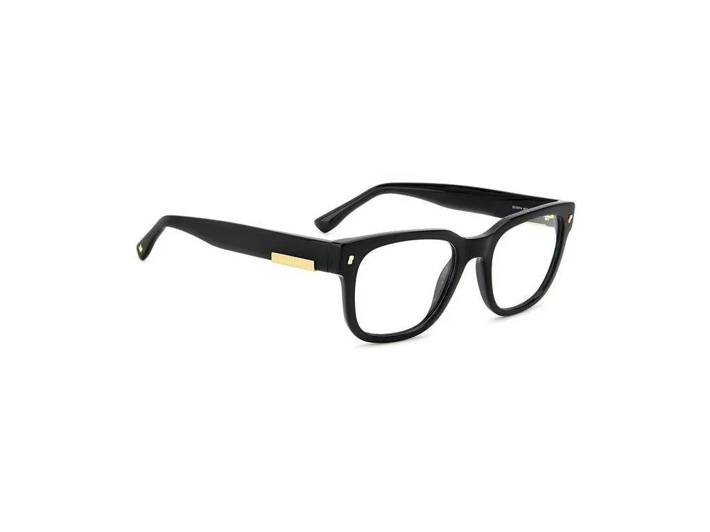Dsquared2 D2 0074 807 Montature da vista Plastica Nero Squadrata - immagine 4