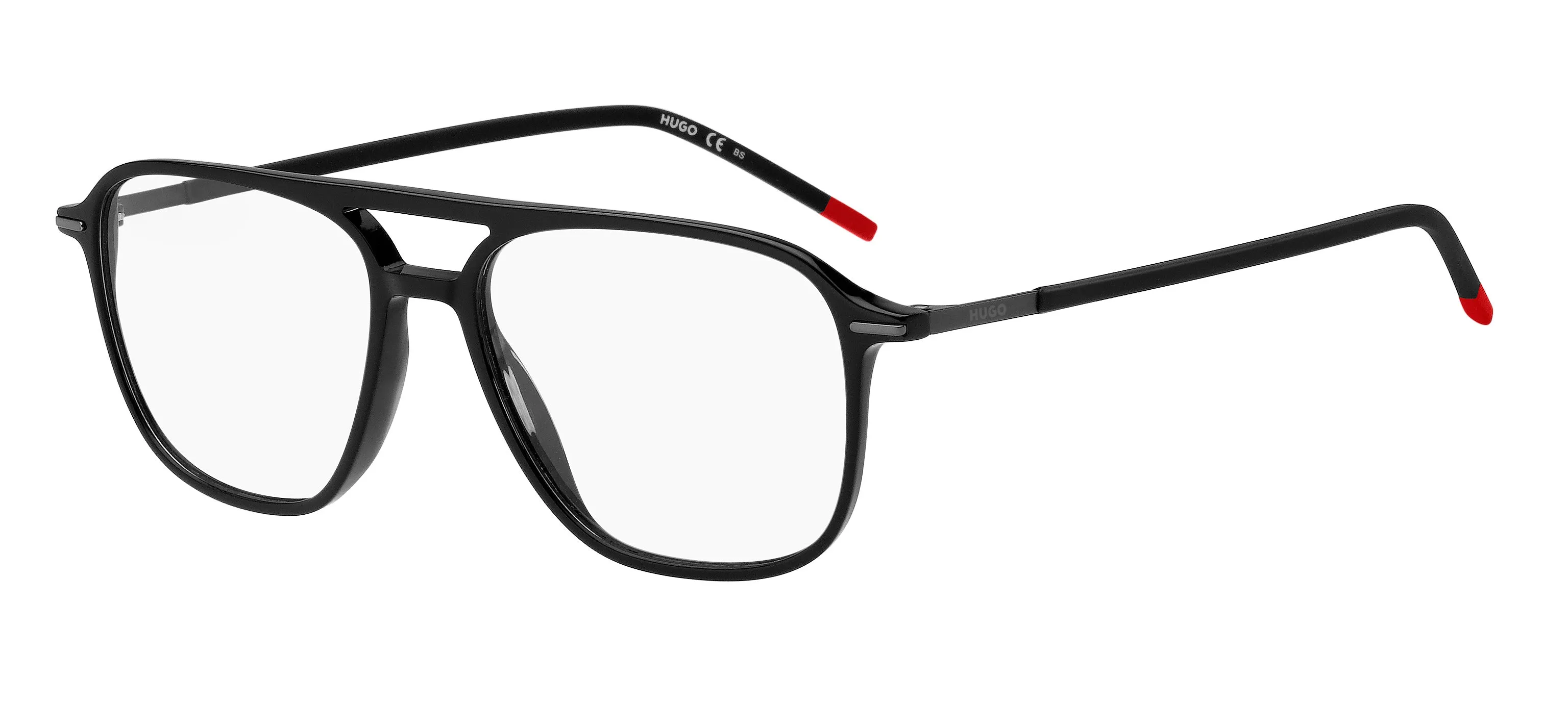 Hugo Boss HG 1232 807 Montature da vista Acetato Nero Squadrata - immagine 1
