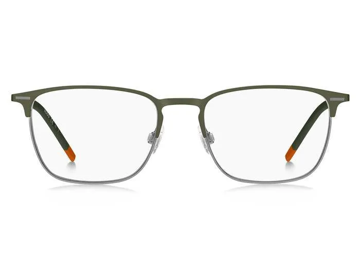 Hugo Boss HG 1235 R2Z Montature da vista Acciaio Verde/Grigio scuro Squadrata - immagine 4