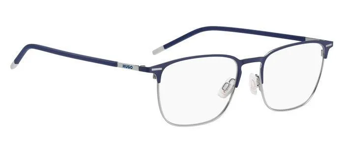 Hugo Boss HG 1235 B88 Montature da vista Acciaio Blu / Argento Squadrata - immagine 2
