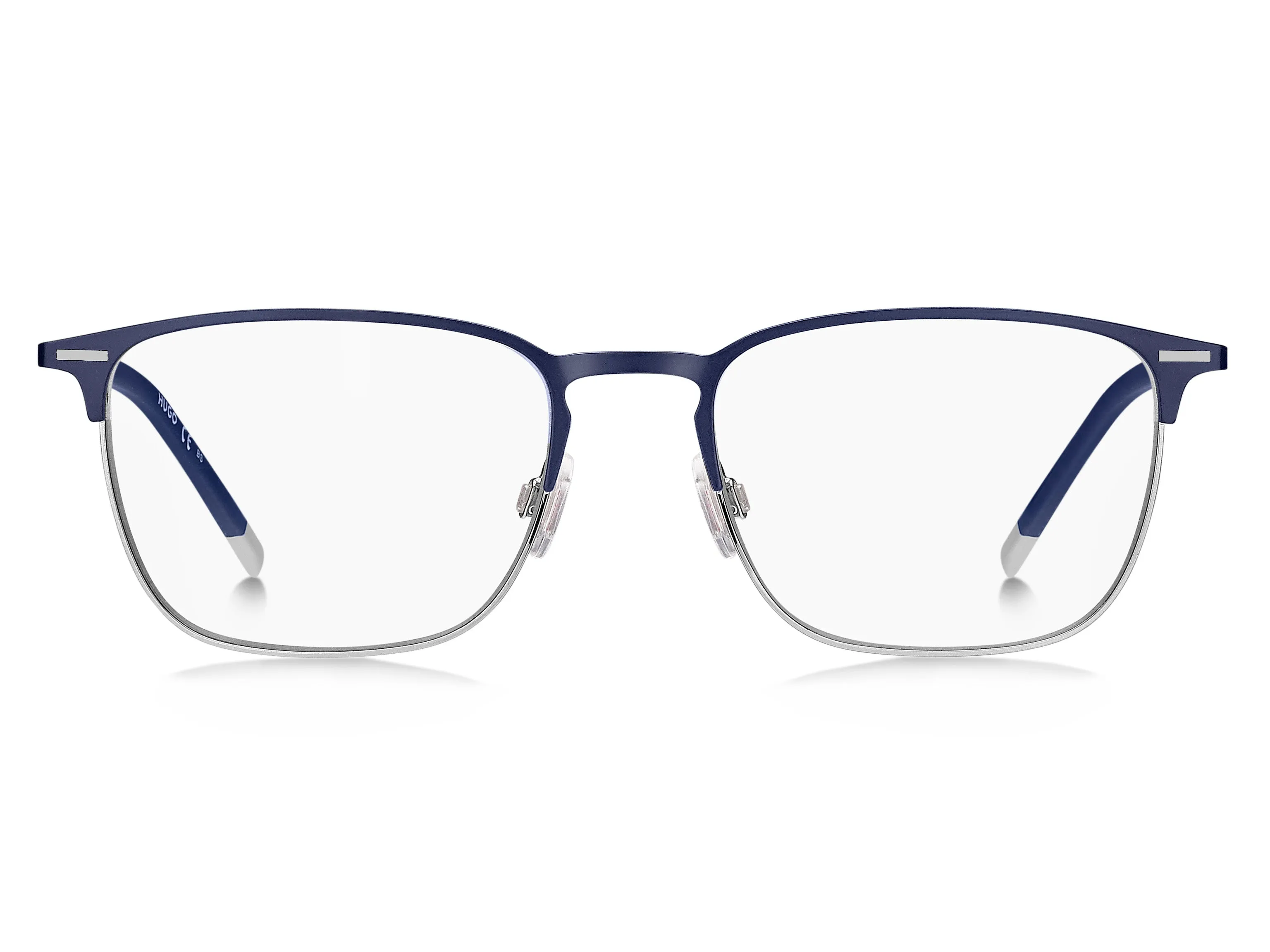 Hugo Boss HG 1235 B88 Montature da vista Acciaio Blu / Argento Squadrata - immagine 3