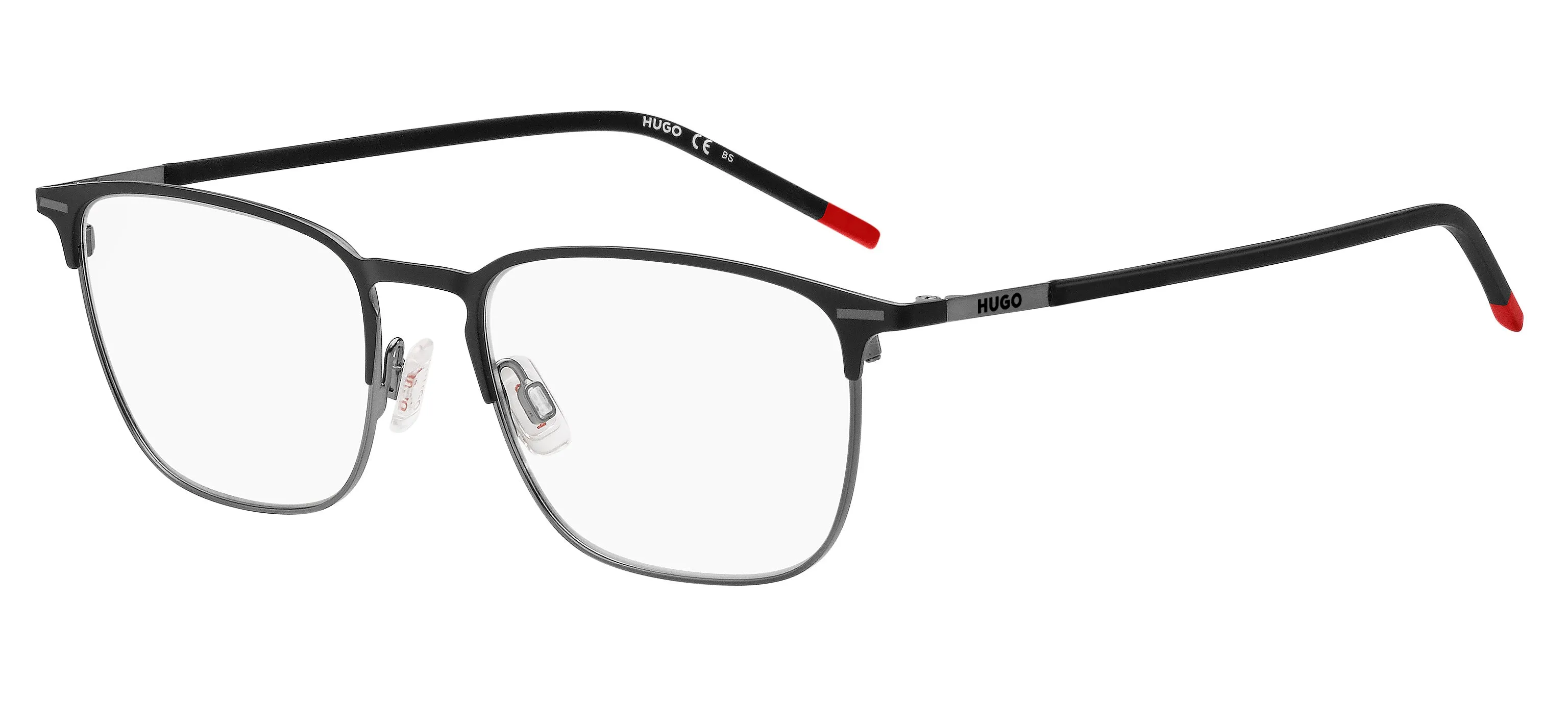 Hugo Boss HG 1235 284 Montature da vista Acciaio Nero/Grigio Squadrata - immagine 1
