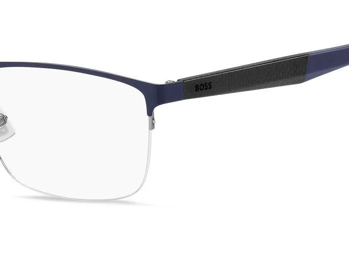 Hugo Boss BOSS 1487 KU0 Montature da vista Acciaio Blu opaco Squadrata - immagine 4