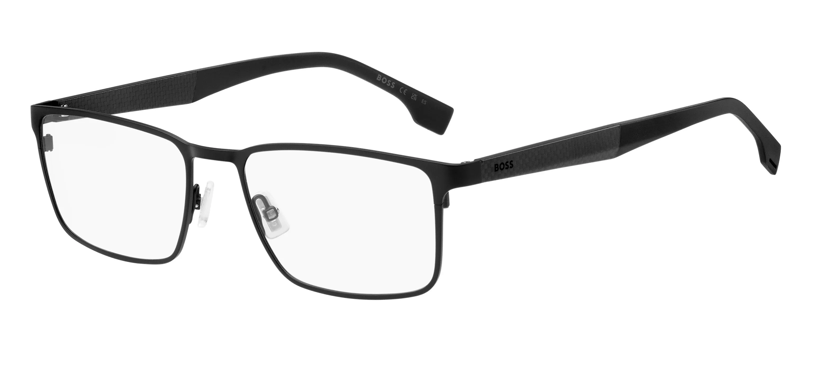 Hugo Boss BOSS 1488 003 Montature da vista Metallo Nero-opaco Squadrata - immagine 1