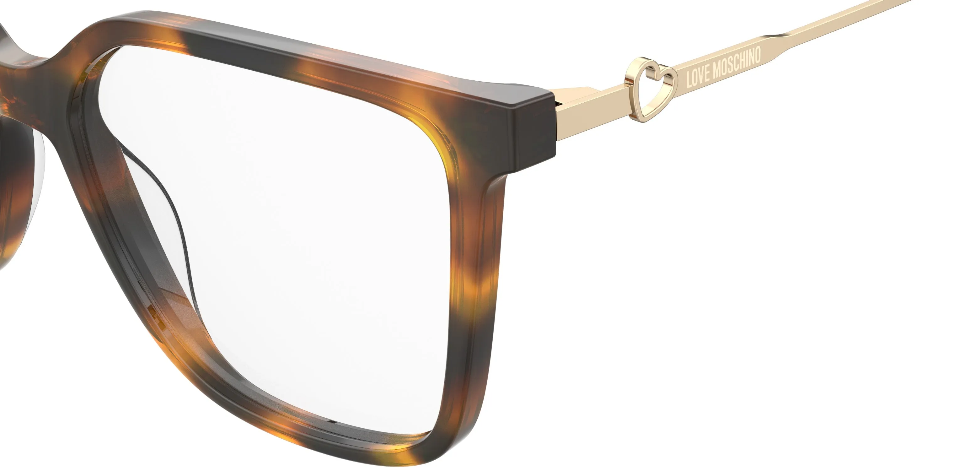 Moschino MOL612 05L Montature da vista Acetato Havana Squadrata - immagine 3