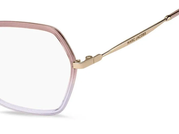 Marc Jacobs MARC 665 665 Montature da vista Metallo Rosa/Lilla Geometrica - immagine 4