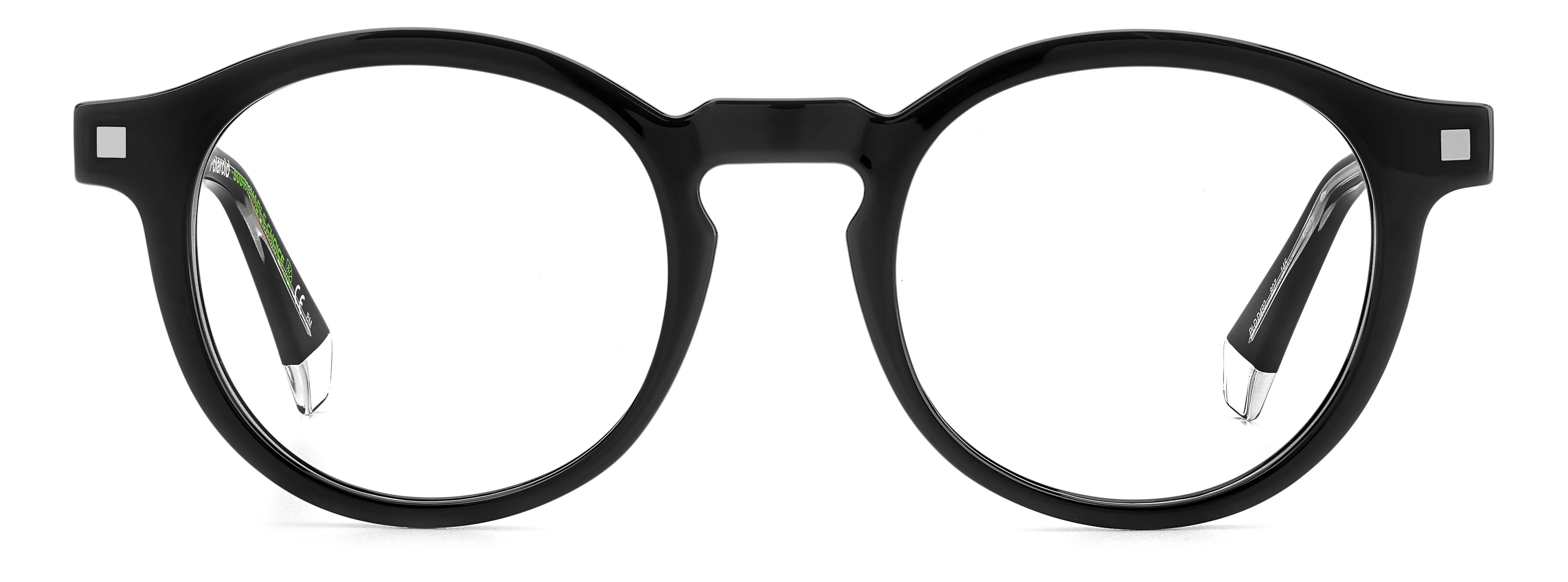Polaroid PLD D492 807 Montature da vista Plastica Nero Rotonda - immagine 2