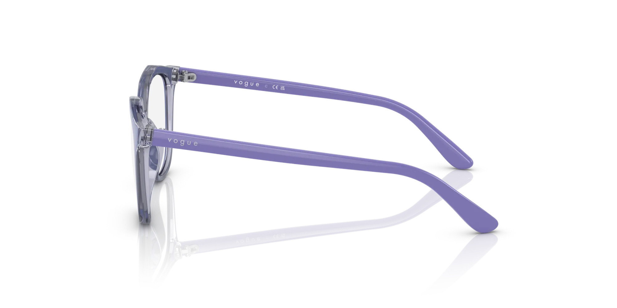 VOGUE EYEWEAR VY2017 2932 Montature da vista bambino Iniettato Viola Geometrica Normale - immagine 4