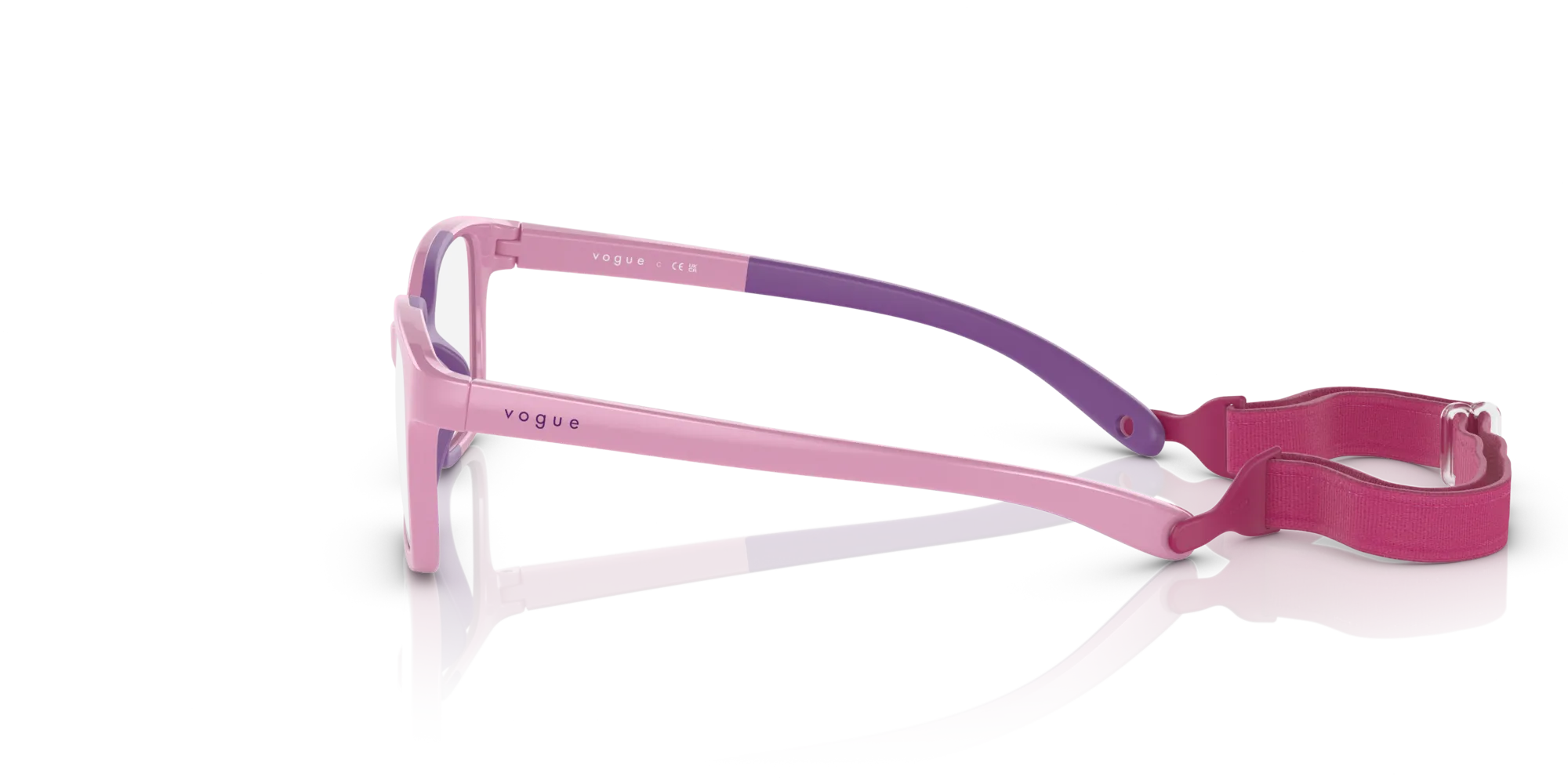 VOGUE EYEWEAR VY2016 3027 Montature da vista Iniettato Rosa Pillow Normale - immagine 4
