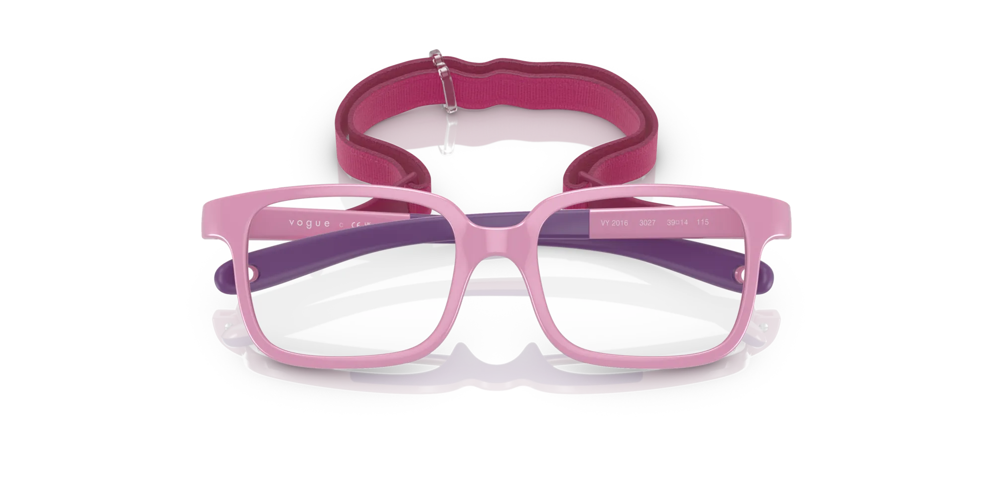 VOGUE EYEWEAR VY2016 3027 Montature da vista Iniettato Rosa Pillow Normale - immagine 2