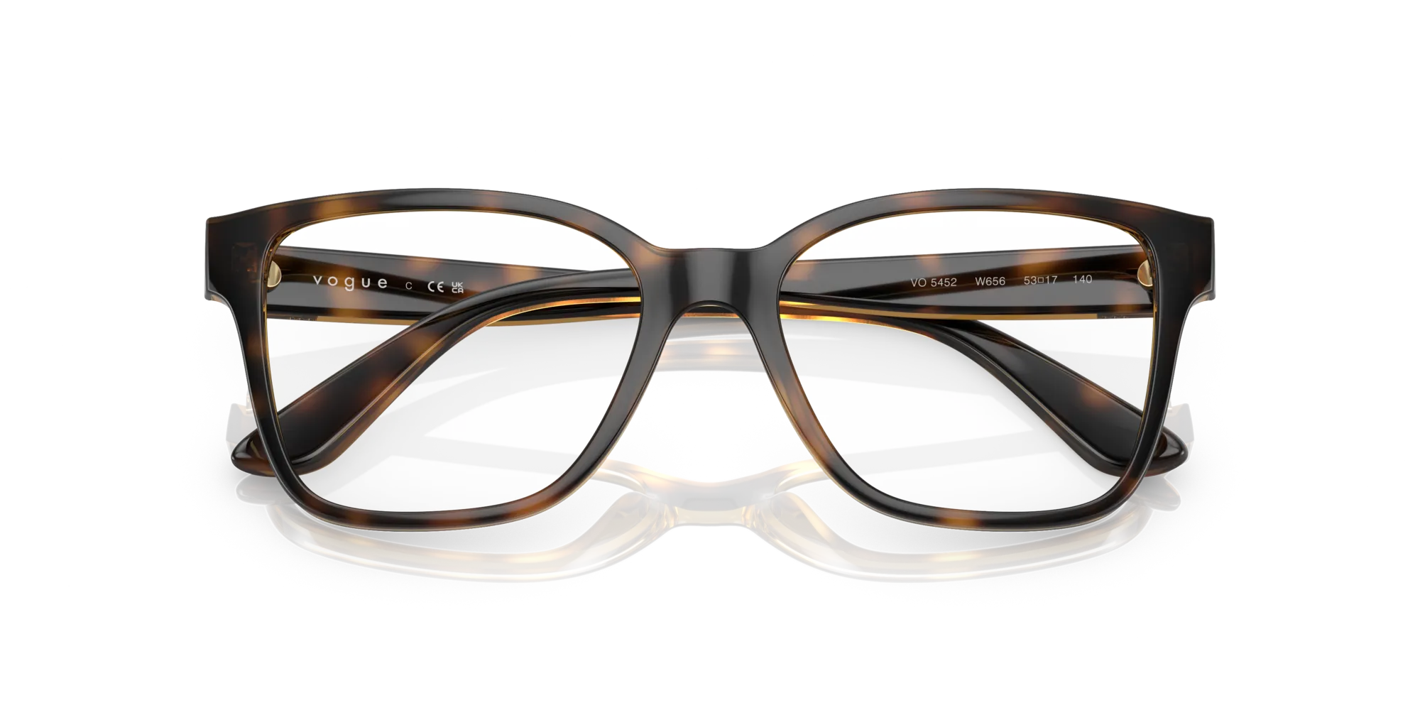 VOGUE EYEWEAR VO5452 W656 Montature da vista Iniettato Havana Squadrata - immagine 2