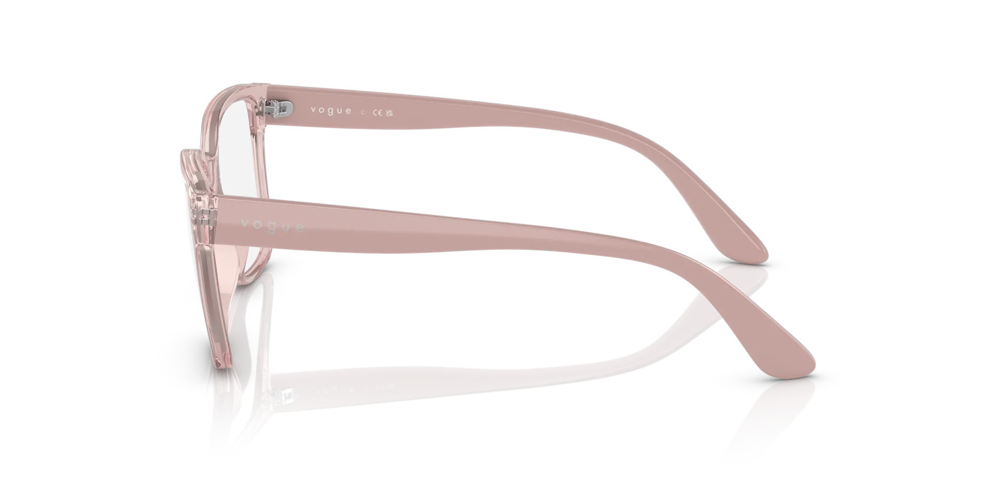 VOGUE EYEWEAR VO5452 2942 Montature da vista Iniettato Rosa Trasparente Squadrata Normale - immagine 4