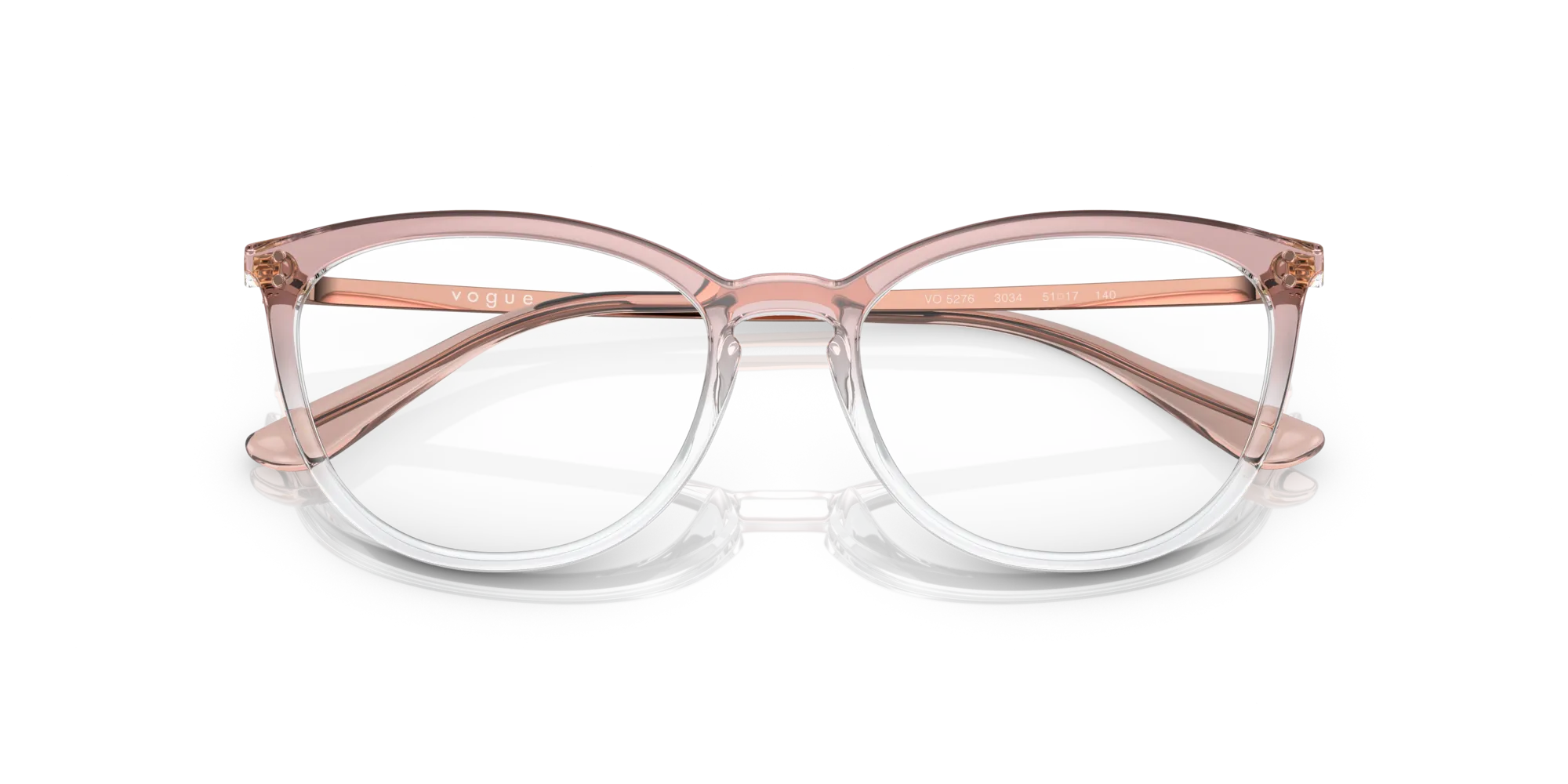 VOGUE EYEWEAR VO5276 3034 Montature da vista Iniettato Rosa Cat Eye Normale - immagine 2