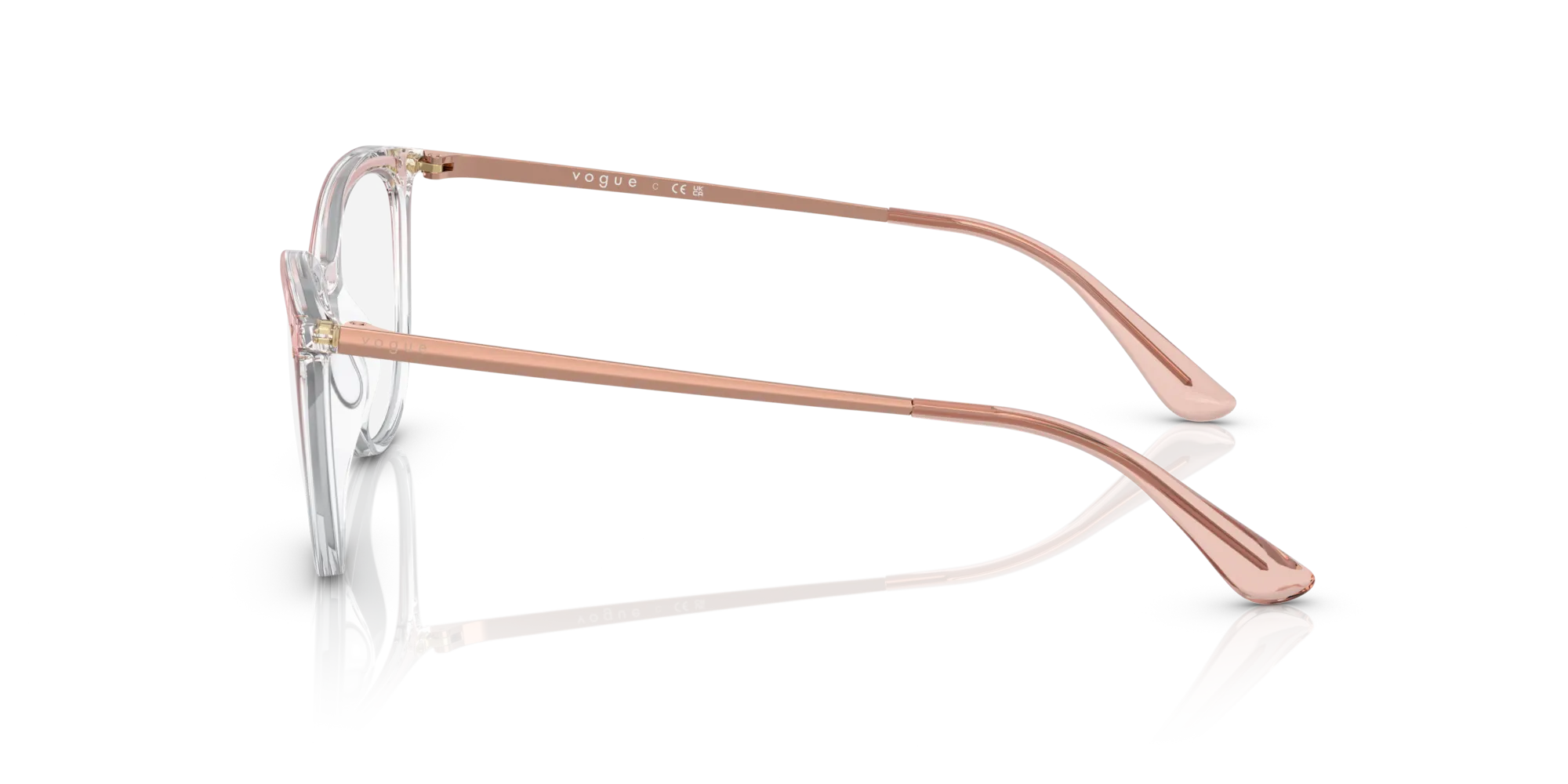 VOGUE EYEWEAR VO5276 3034 Montature da vista Iniettato Rosa Cat Eye Normale - immagine 4