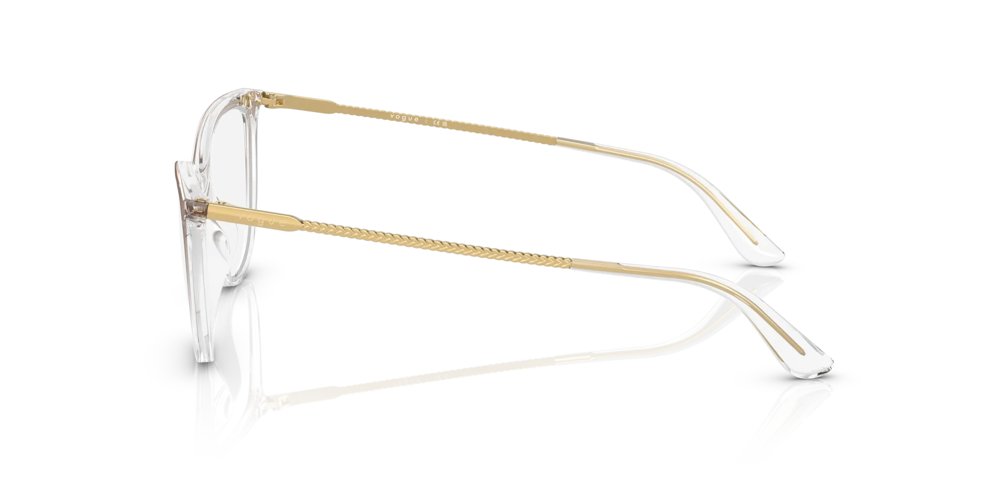 VOGUE EYEWEAR VO5239 2736 Montature da vista Iniettato Marrone Cat Eye Normale - immagine 4