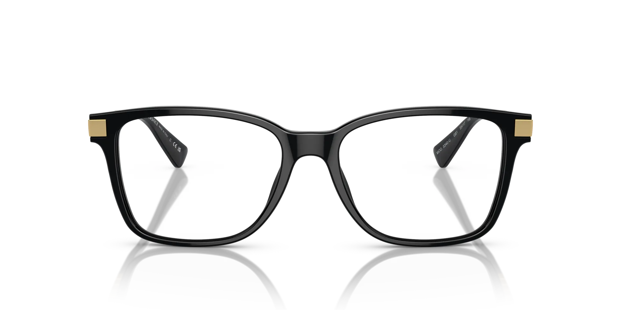 Versace VE3340U GB1 Montature da vista Acetato Nero Pillow Normale - immagine 3