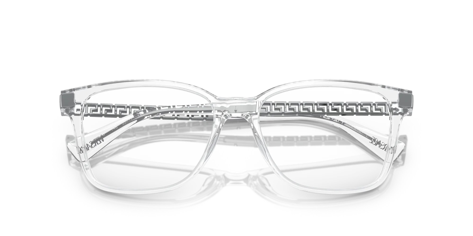 Versace VE3340U 148 Montature da vista Acetato Trasparente Trasparente Pillow Normale - immagine 2