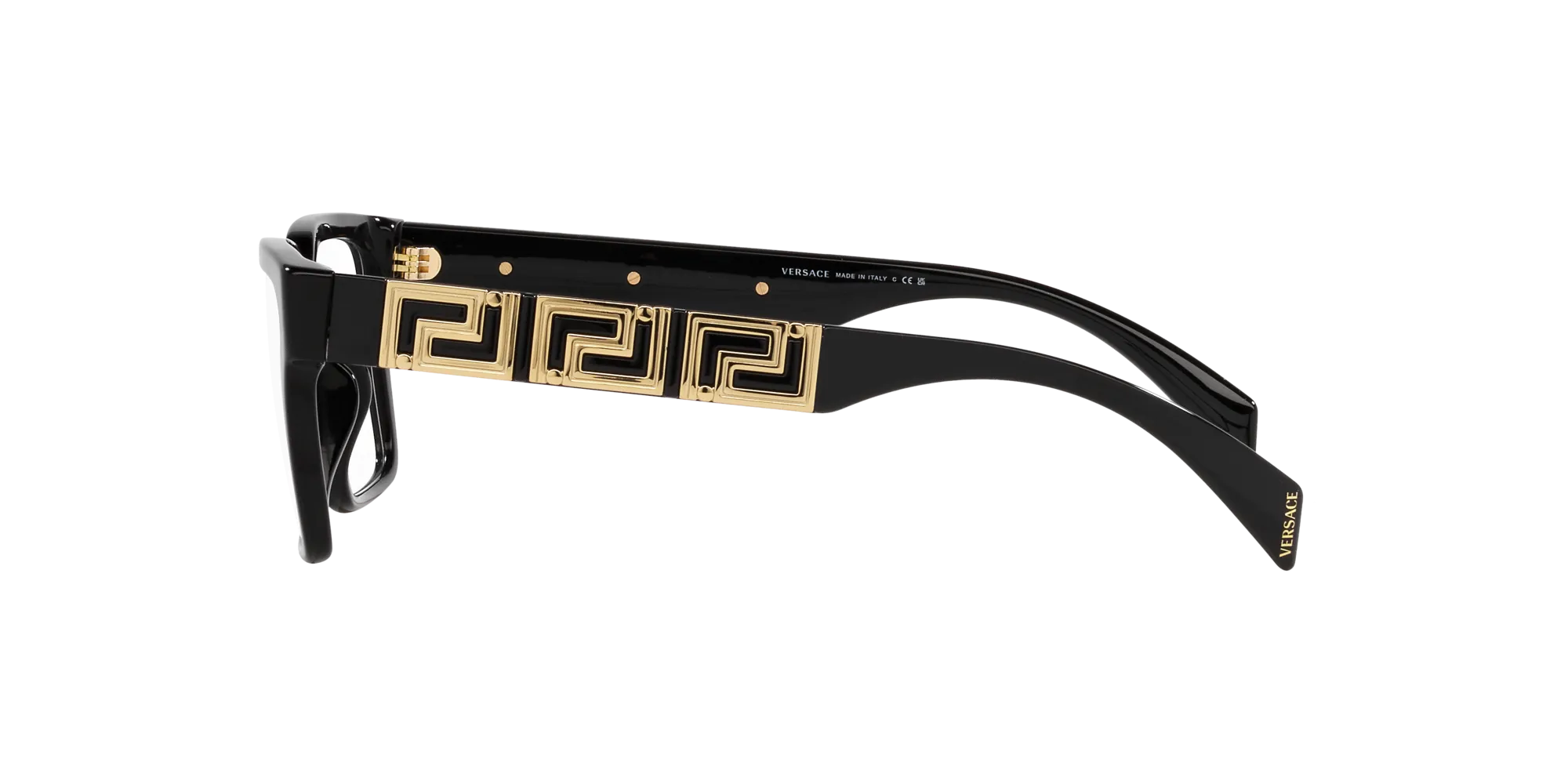 Versace VE3339U GB1 Montature da vista Acetato Nero Squadrata - immagine 4