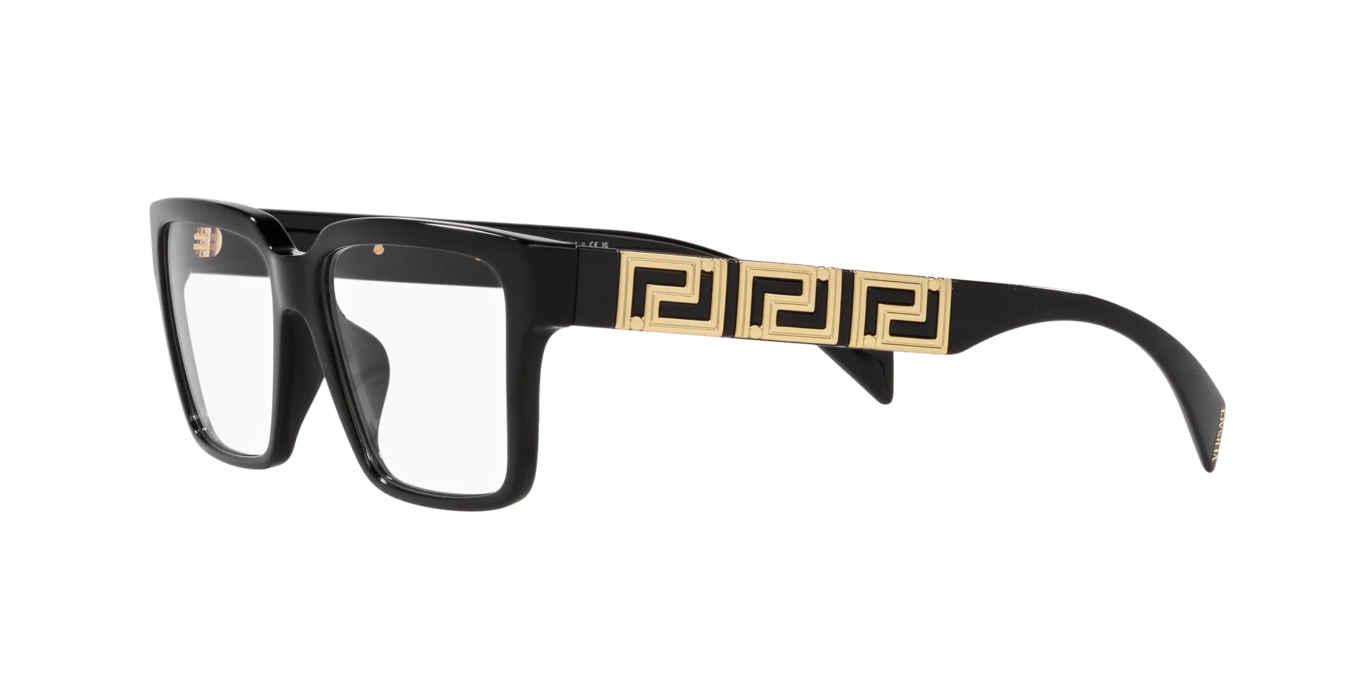 Versace VE3339U GB1 Montature da vista Acetato Nero Squadrata - immagine 3