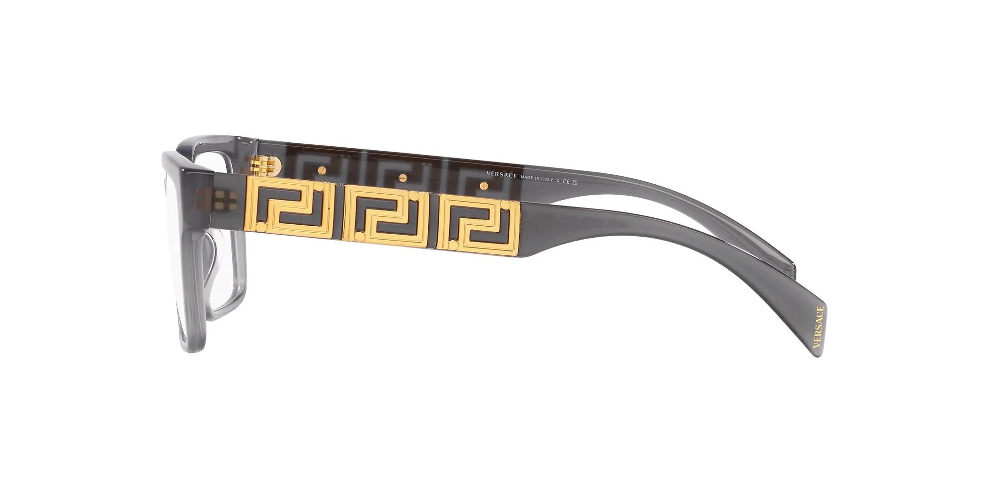 Versace VE3339U 5406 Montature da vista Acetato Grigio Squadrata - immagine 4